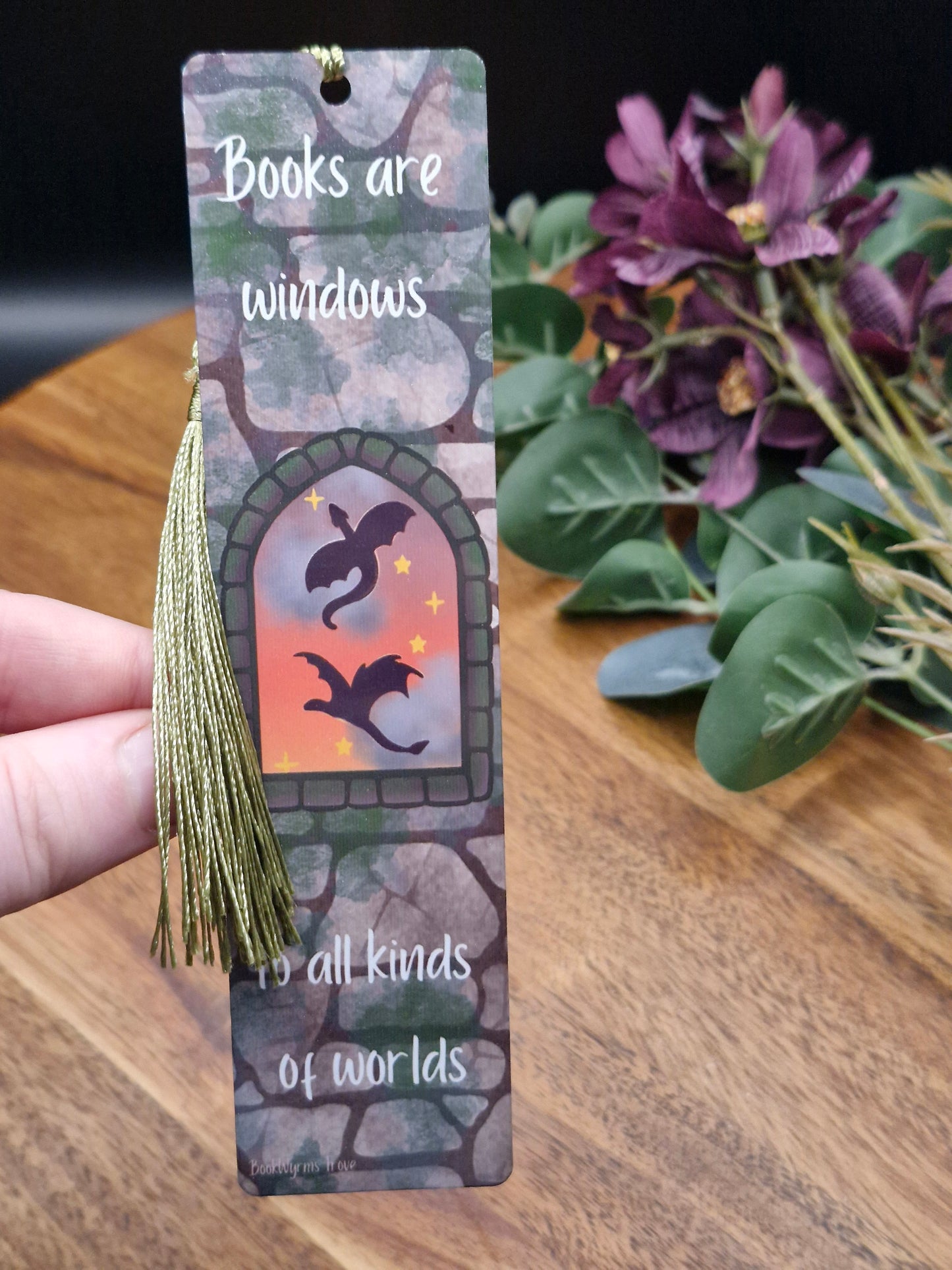 Books are windows to all kinds of worlds - Metal Bookmark