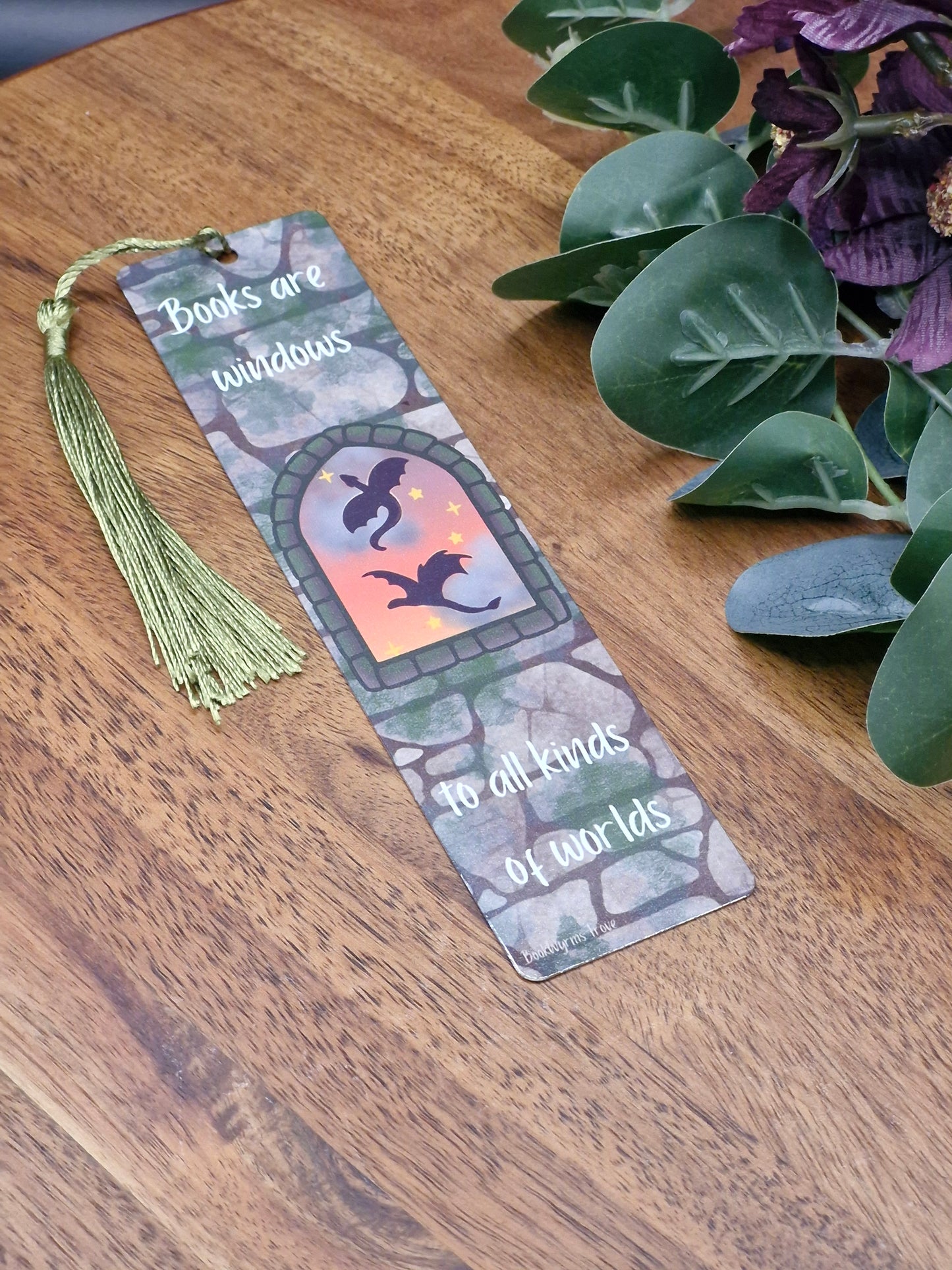 Books are windows to all kinds of worlds - Metal Bookmark