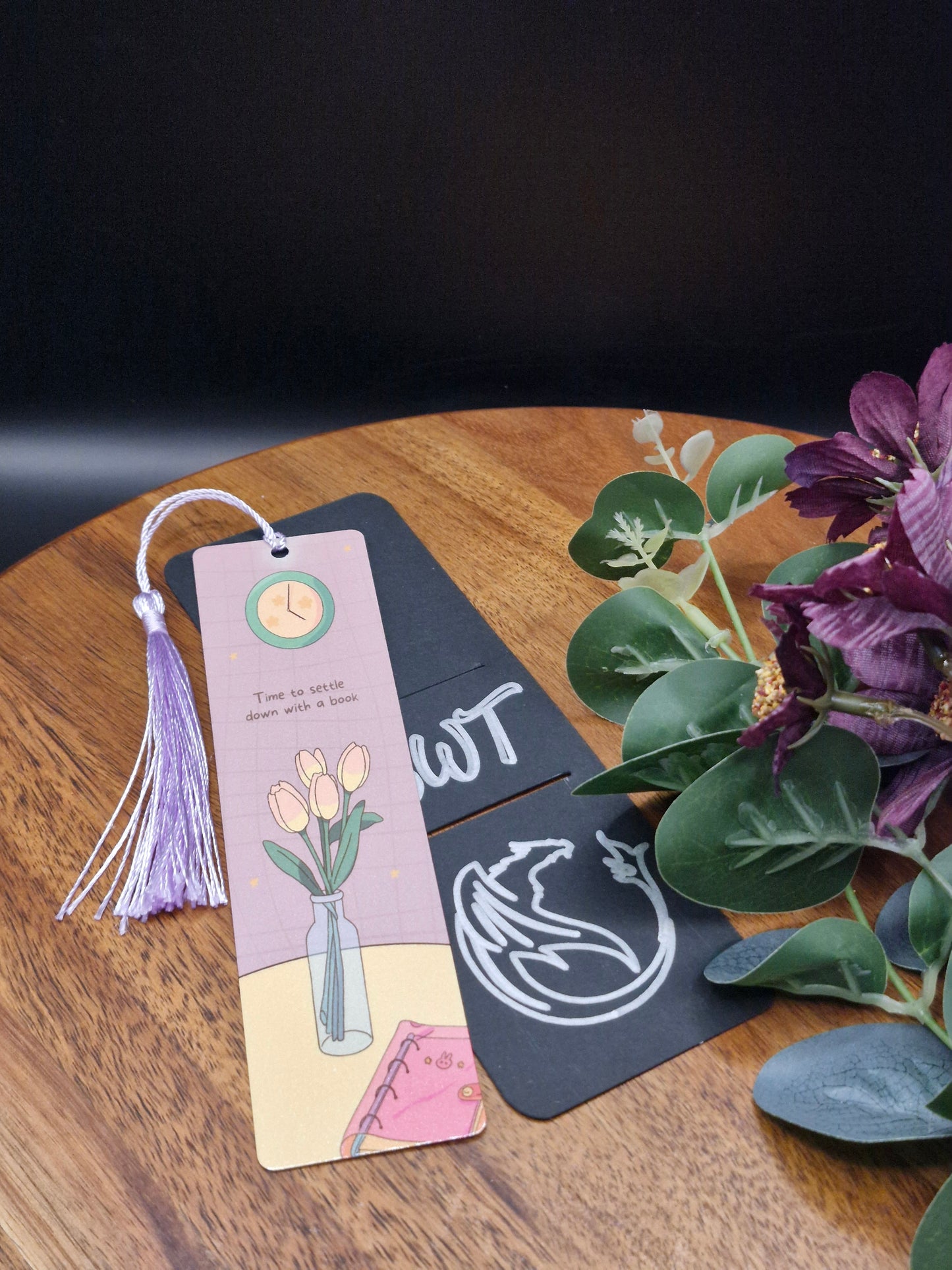 Time to settle down with a book - Tulips  - Metal Bookmark