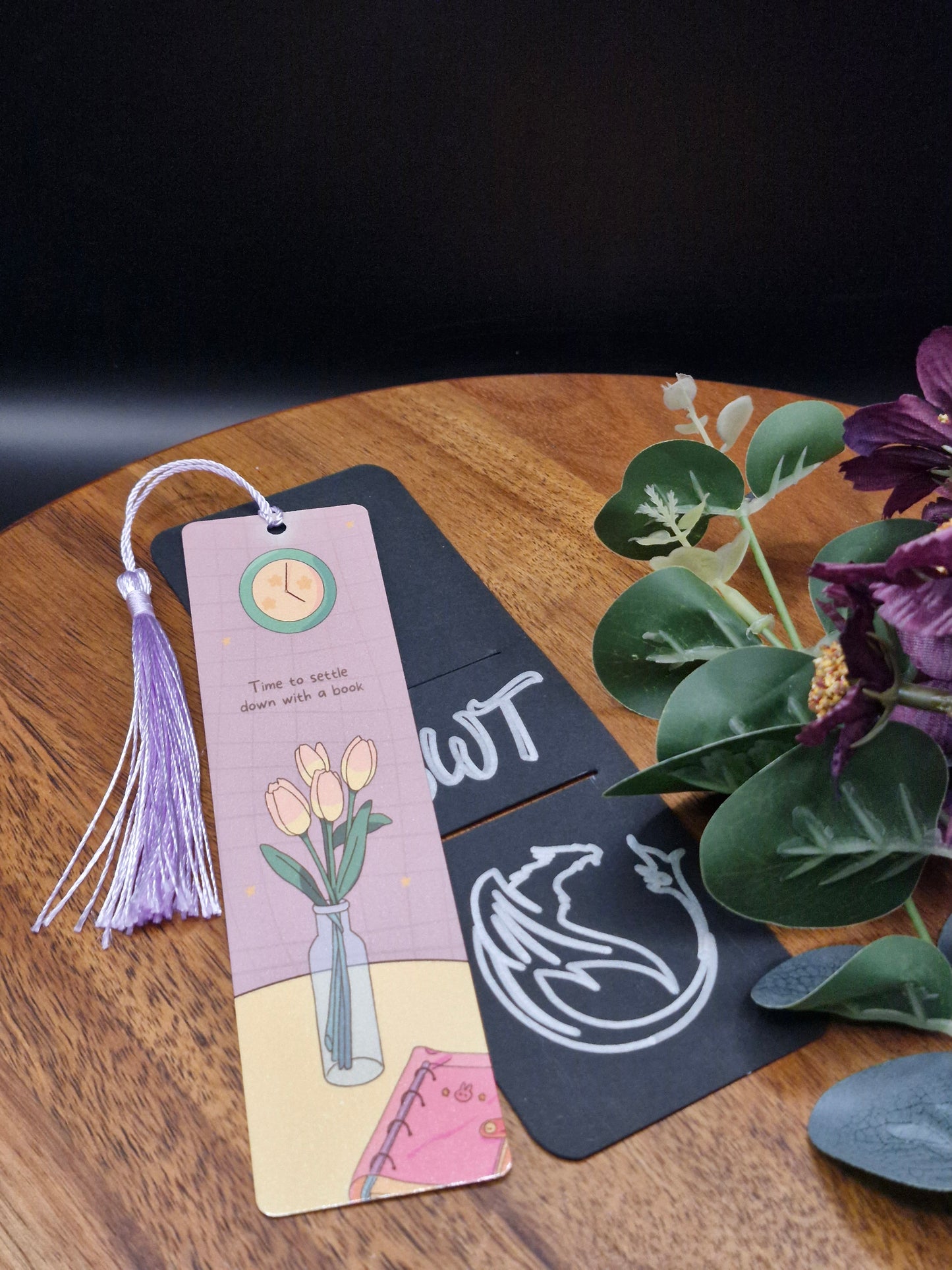 Time to settle down with a book - Tulips  - Metal Bookmark