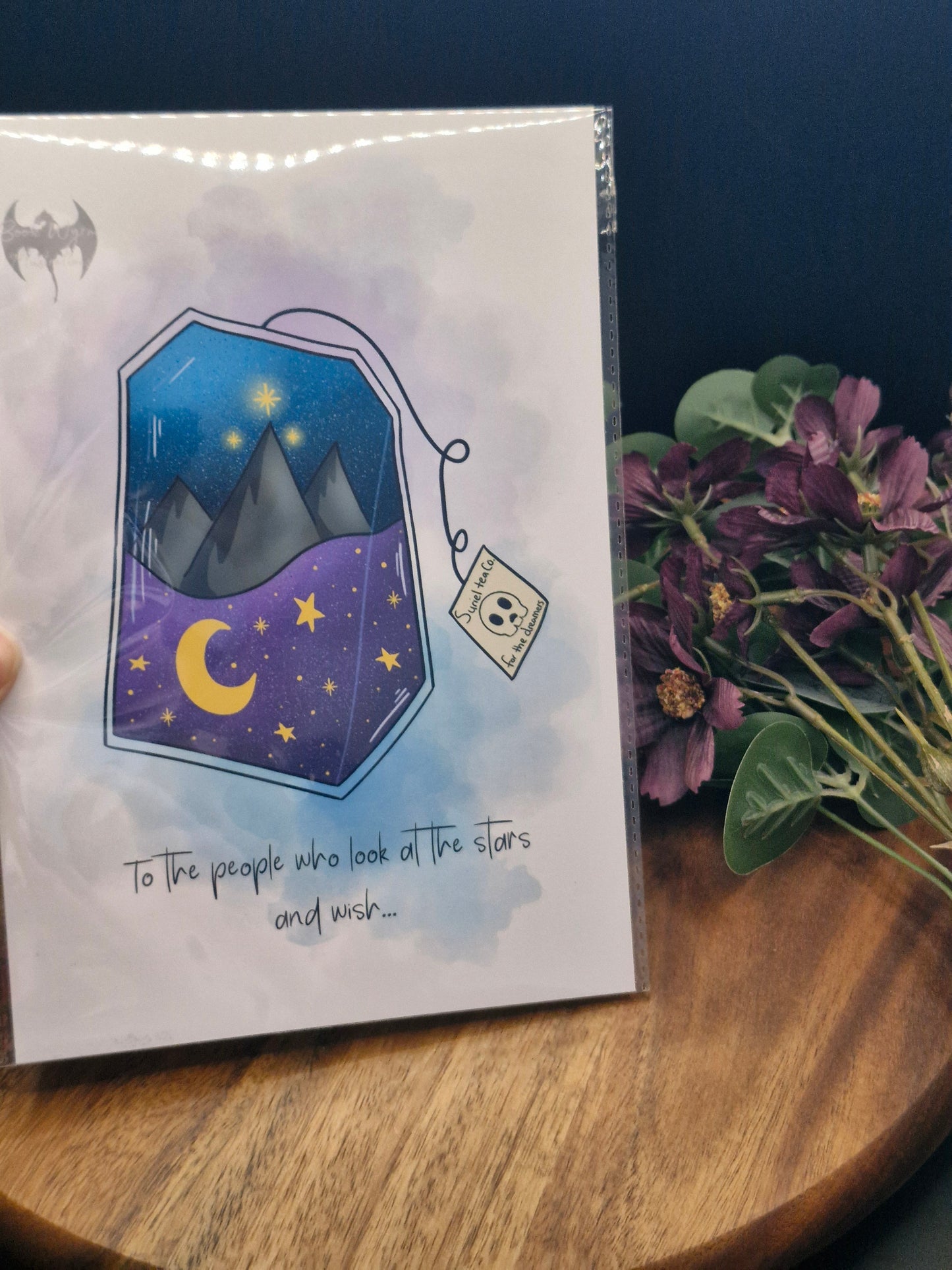Velaris Tea Bag - acomaf quote - Art Print