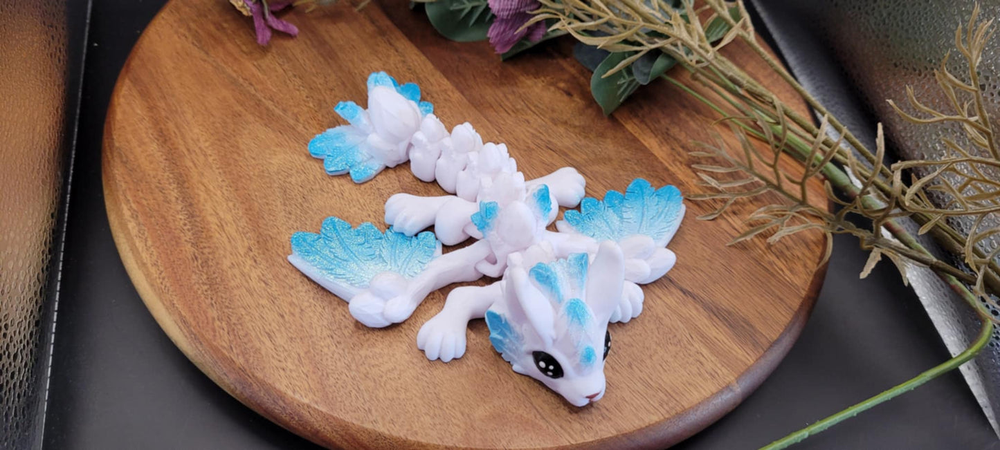 3D Printed Rabbit Dragon - Chubby Baby Dragon