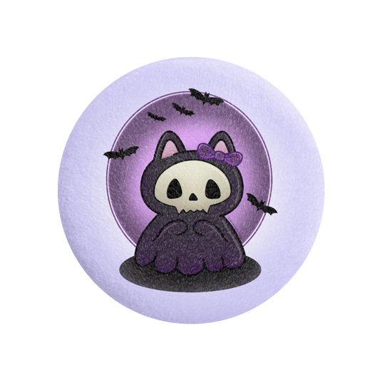 Reaper Kitty - kawaii -  Plush Badge