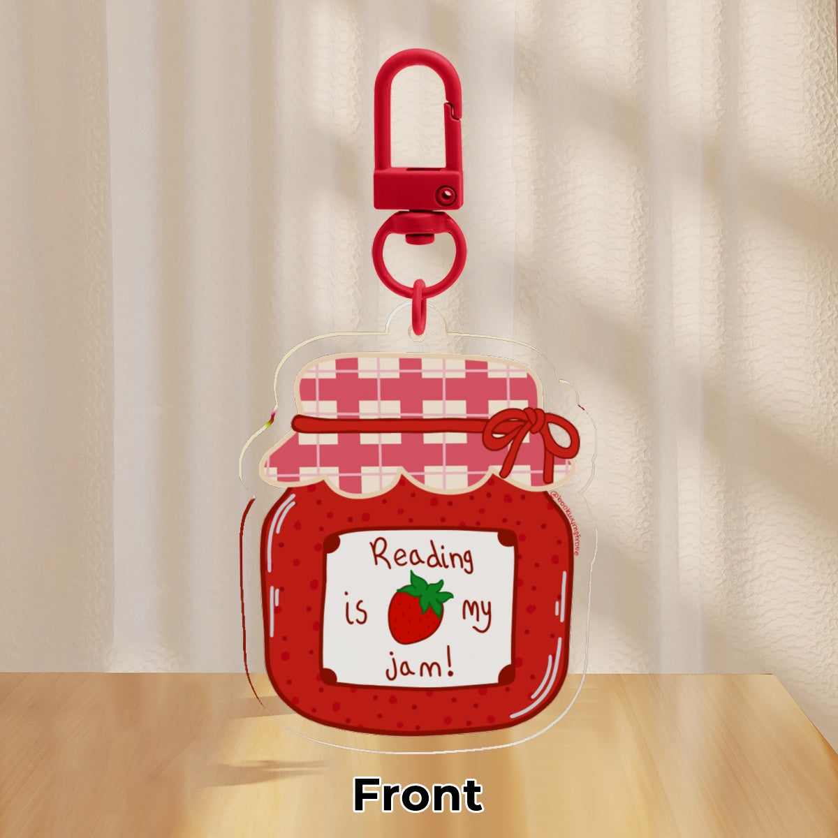 Reading is my jam! - Clear Acrylic Keychains