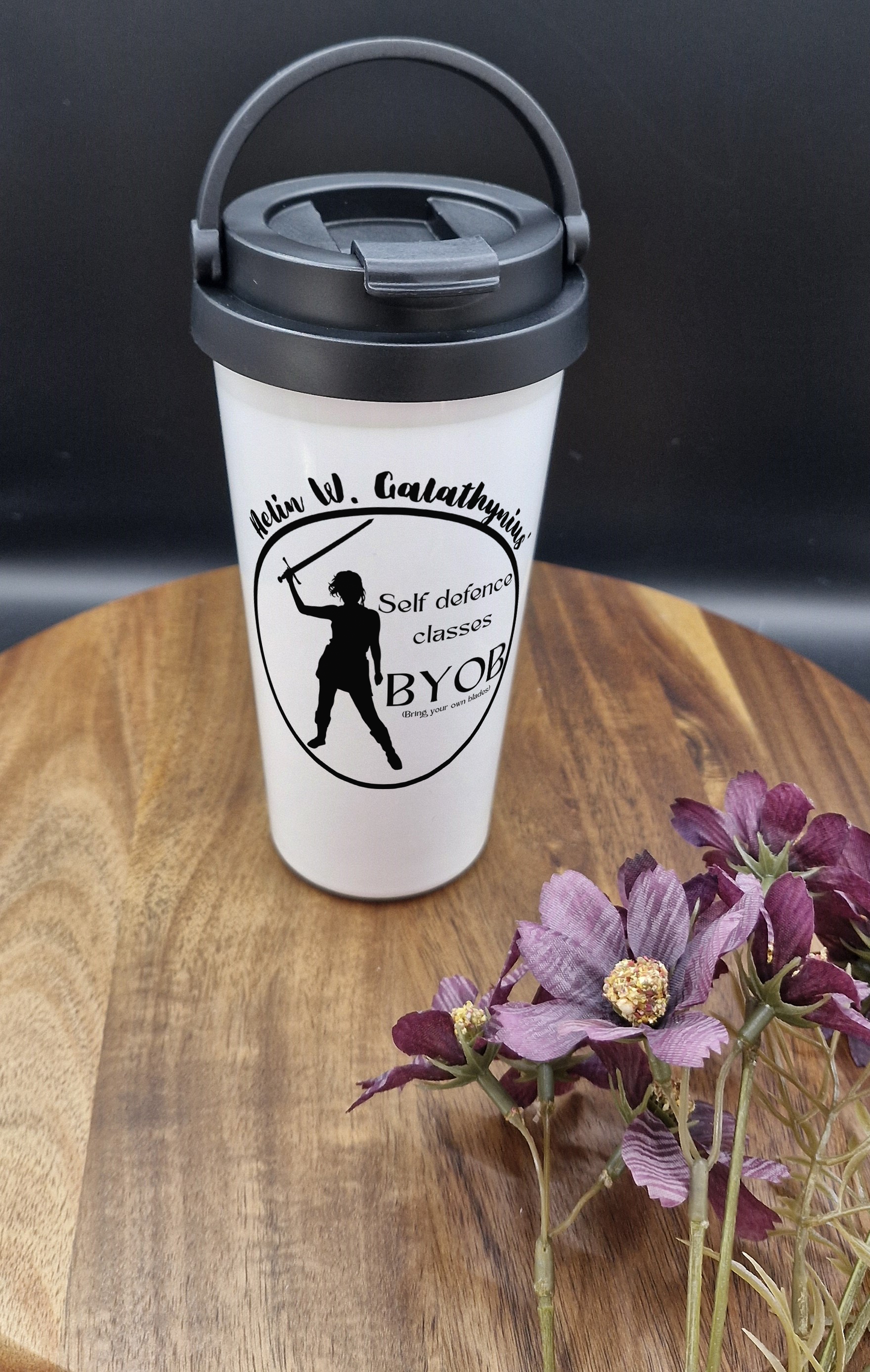 500ml Stainless Steel Thermos Cup (Take Out)- (Aelin W Galathynius' self defence class, BYOB ver)