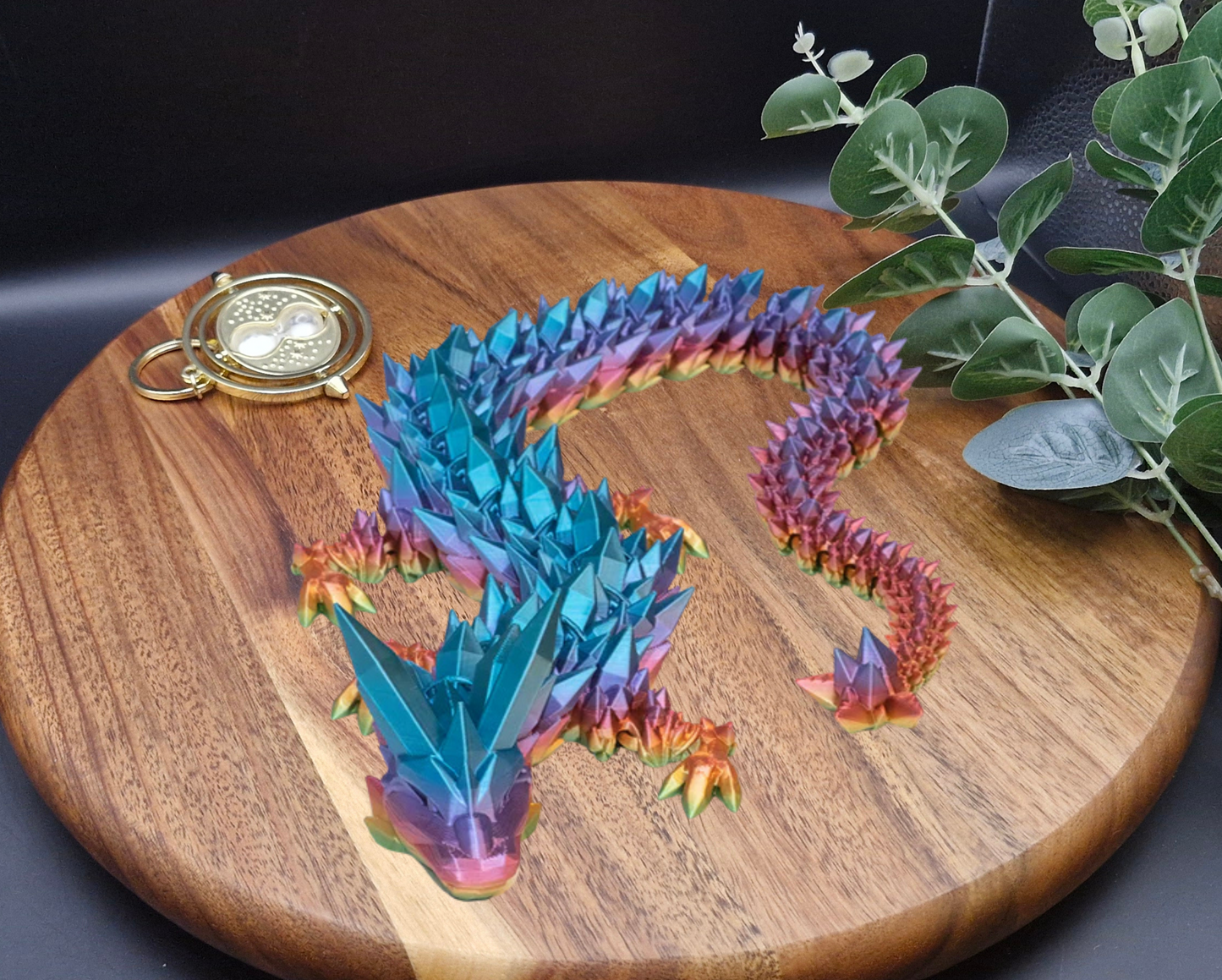 3D Printed Crystal Adult Dragon (2ft long)