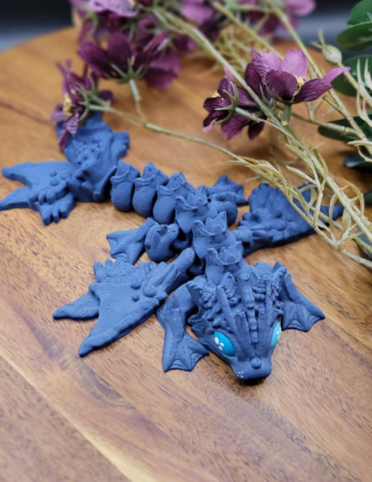 3D Printed Ocean Chubby Baby Dragon