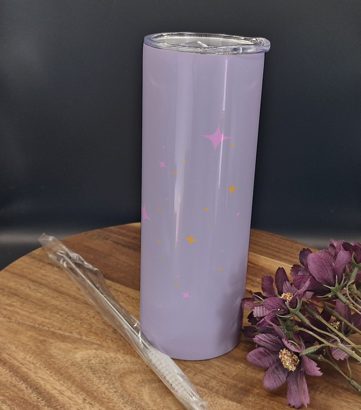 20oz Stainless Steel Tumbler (Rainbow Holographic Effect) Spooky girls book club ghost ver