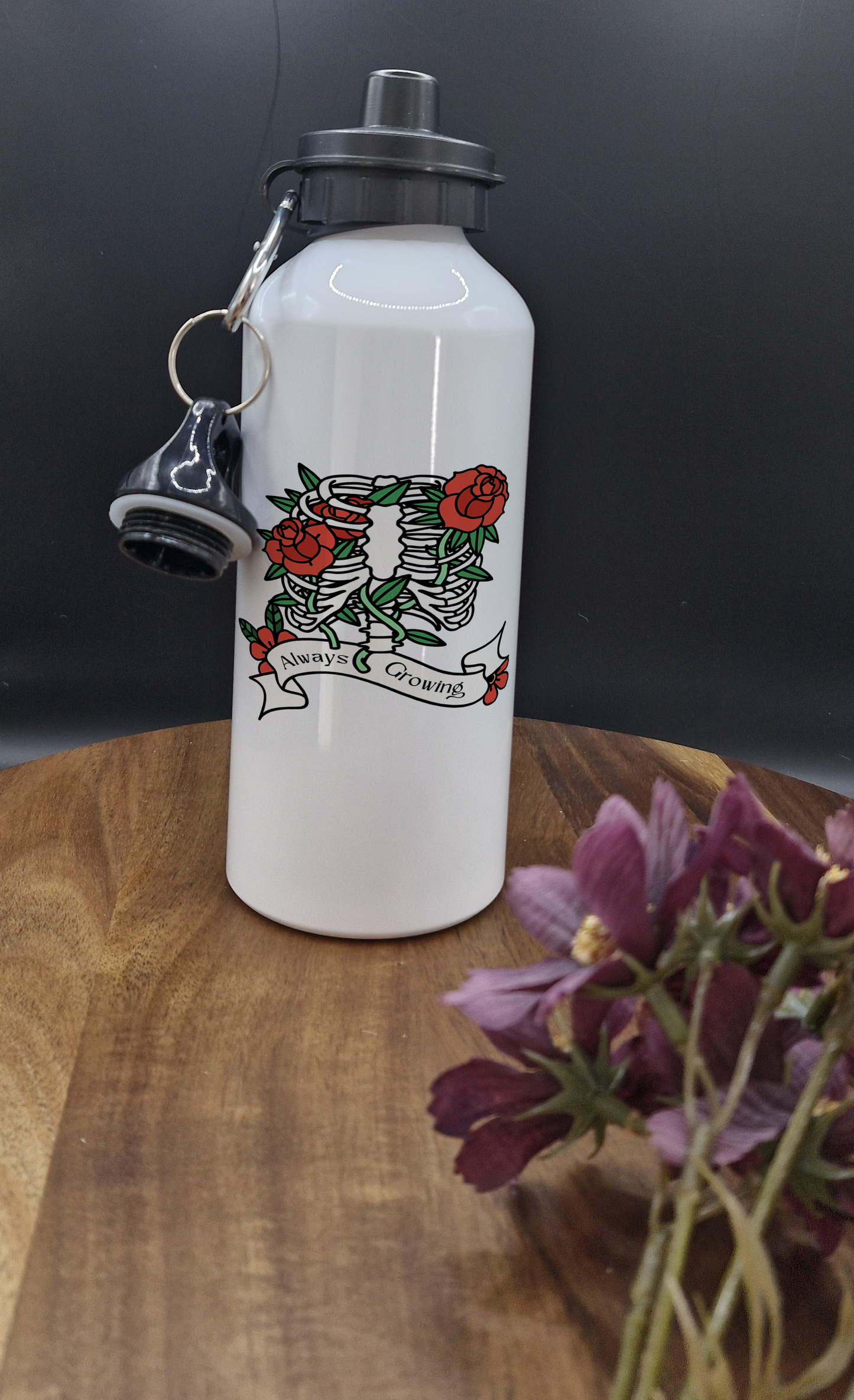 600ml Aluminum Sports Bottles (Always Growing, skeleton ver)