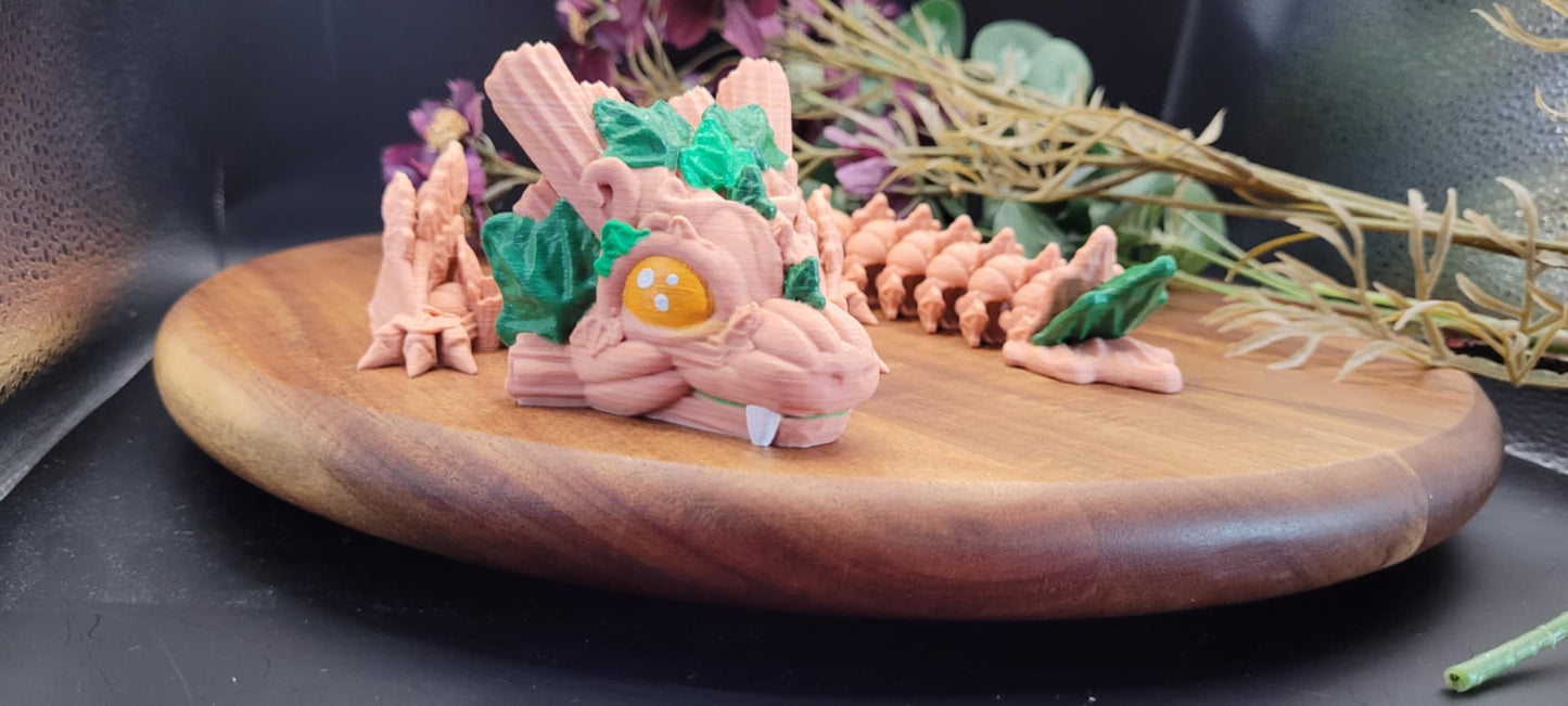 3D Printed Pumpkin Wyvern Baby Dragon (10-12 inches)