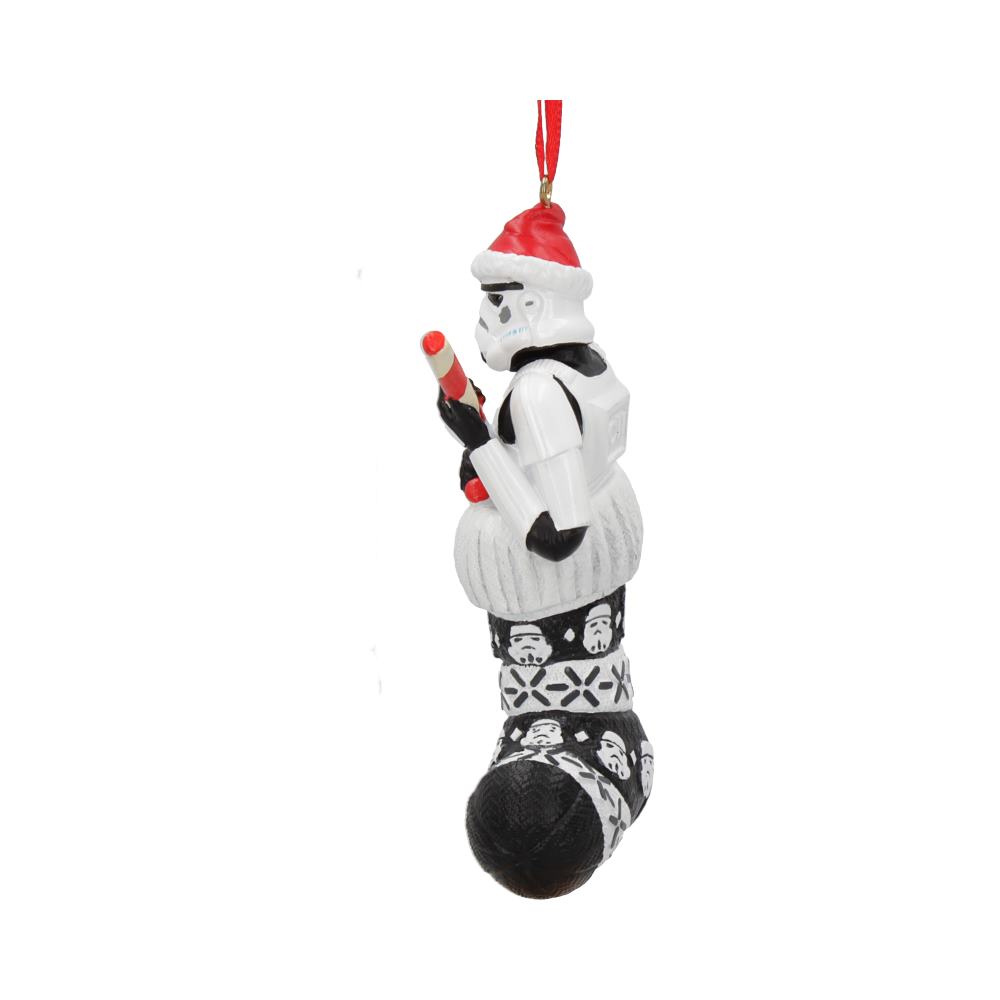 Star Wars Stormtrooper In Stocking hanging ornament 11.5cm