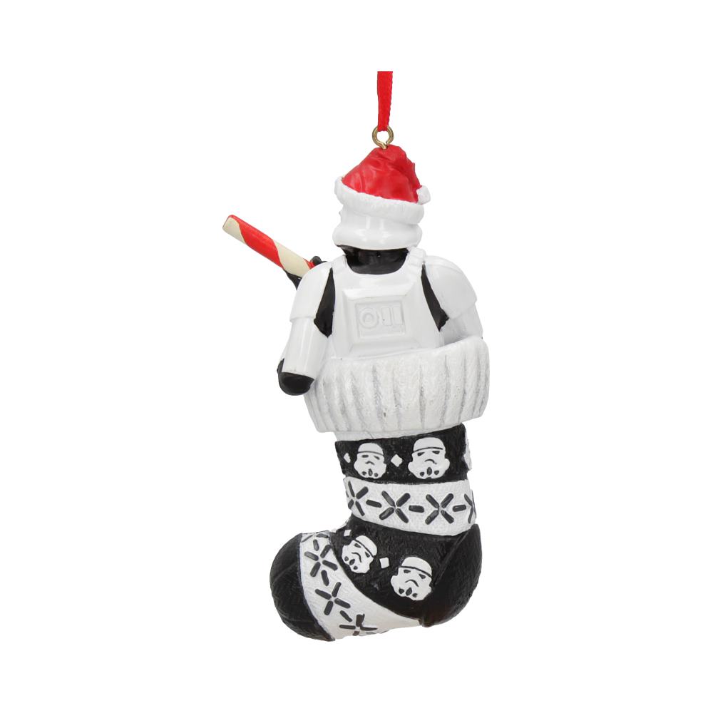 Star Wars Stormtrooper In Stocking hanging ornament 11.5cm