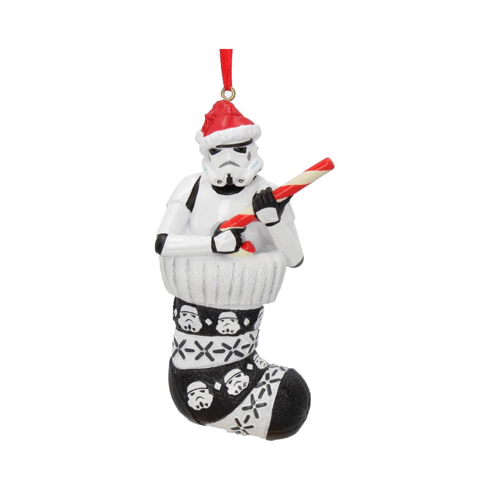 Star Wars Stormtrooper In Stocking hanging ornament 11.5cm