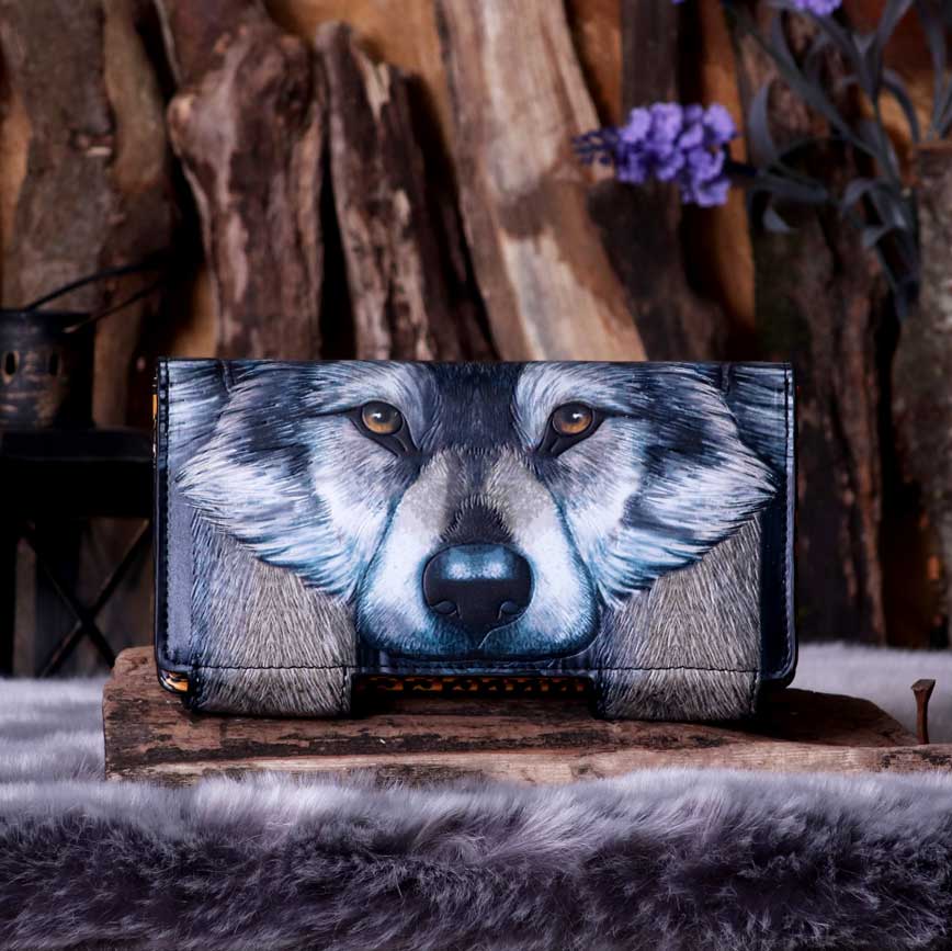 The Guardian Wolf Embossed Purse