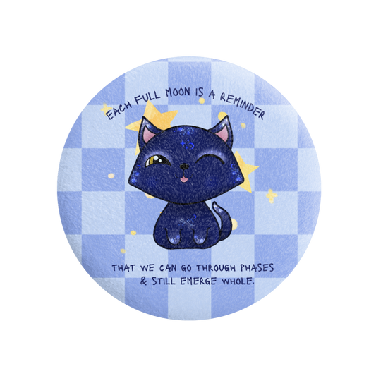 Galaxy Cat - Affirmation - Plush Badge