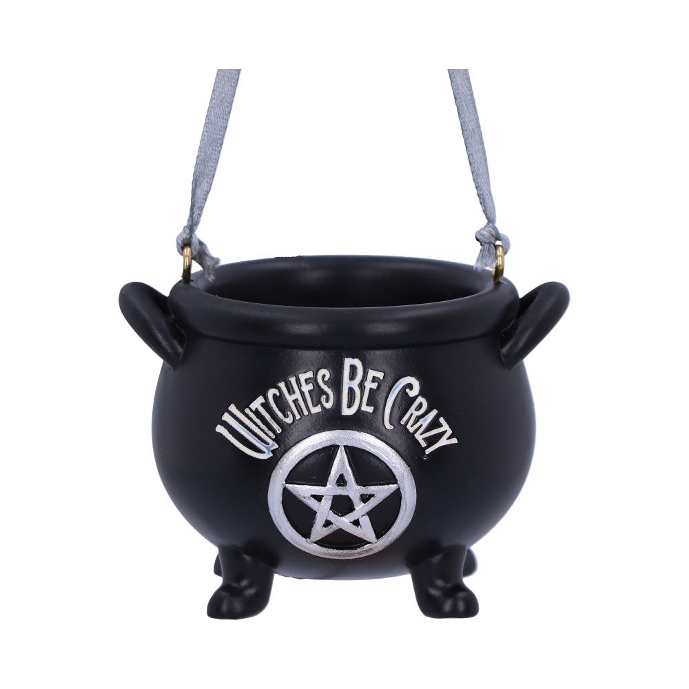 Witches be Crazy 6.1cm hanging ornament