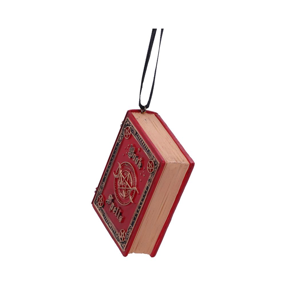 Book of spells 7cm hanging ornament