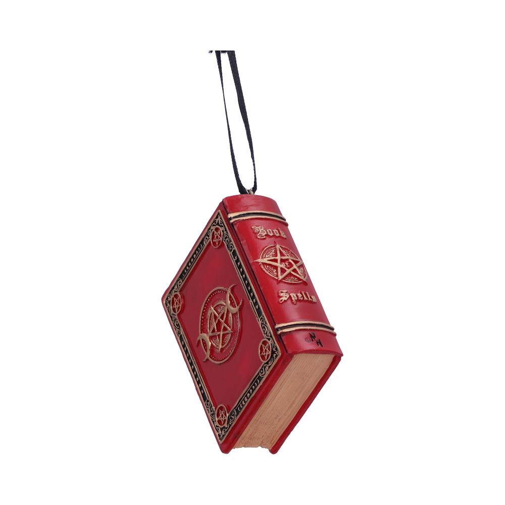 Book of spells 7cm hanging ornament