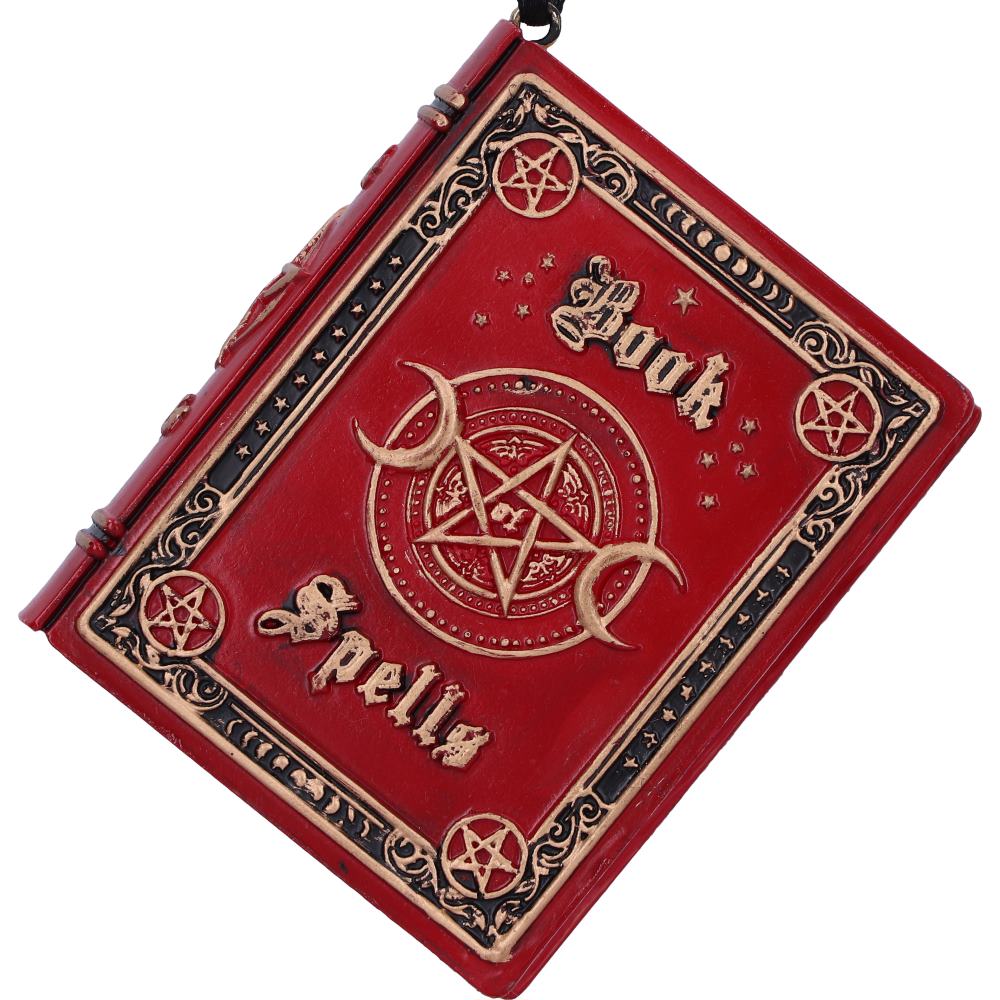 Book of spells 7cm hanging ornament