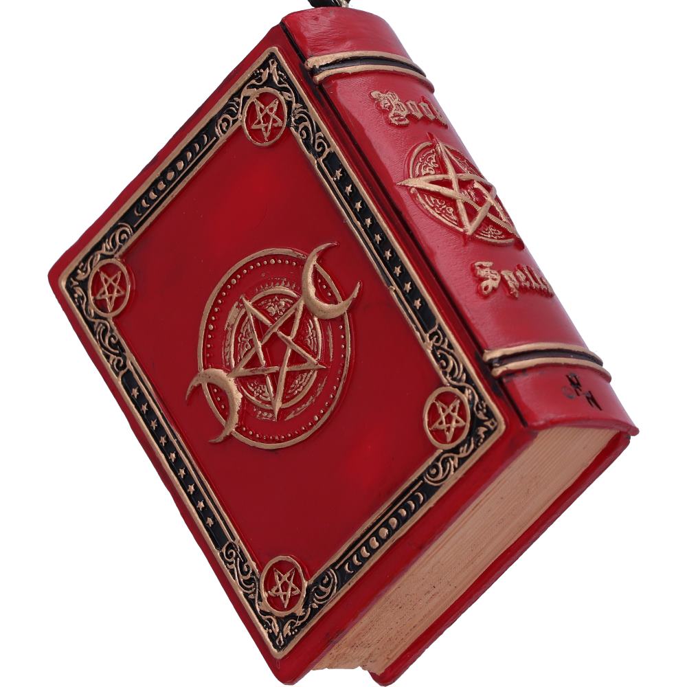 Book of spells 7cm hanging ornament