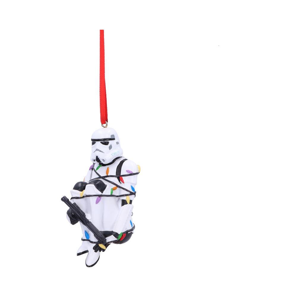 Star Wars Stormtrooper In Fairy Lights hanging ornament 9cm