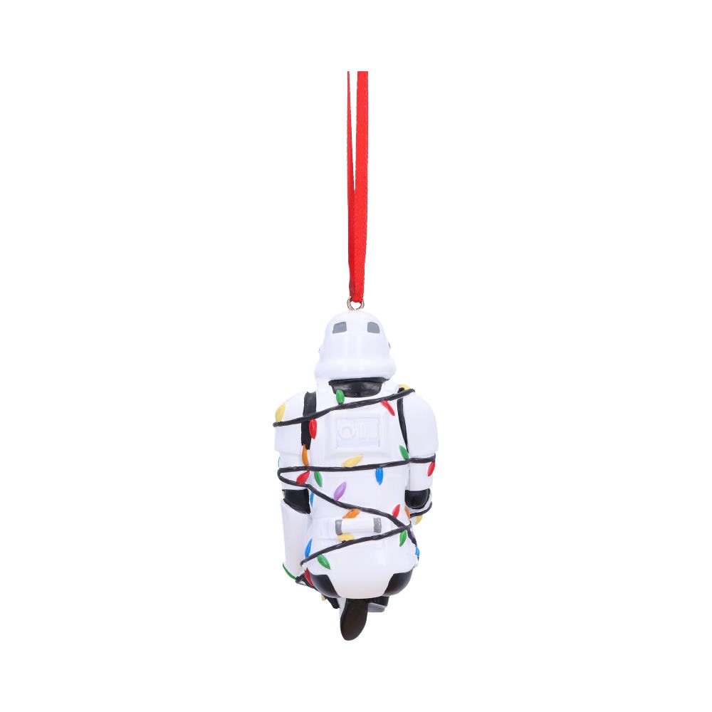 Star Wars Stormtrooper In Fairy Lights hanging ornament 9cm