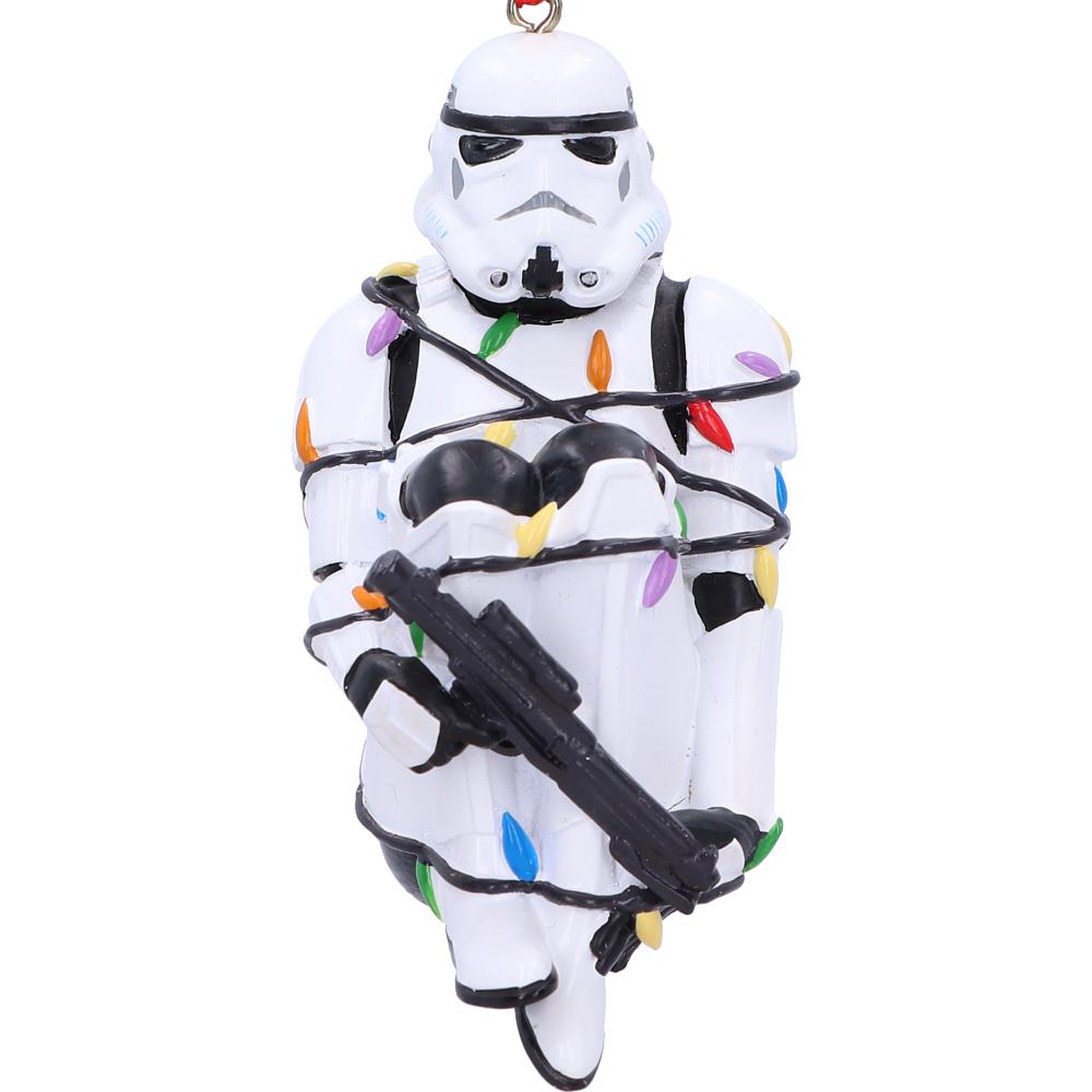 Star Wars Stormtrooper In Fairy Lights hanging ornament 9cm