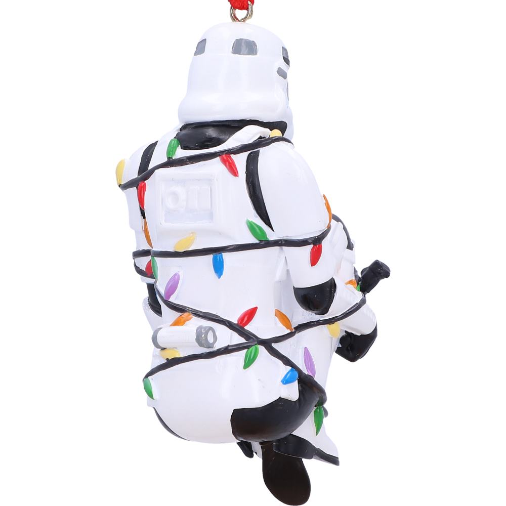 Star Wars Stormtrooper In Fairy Lights hanging ornament 9cm