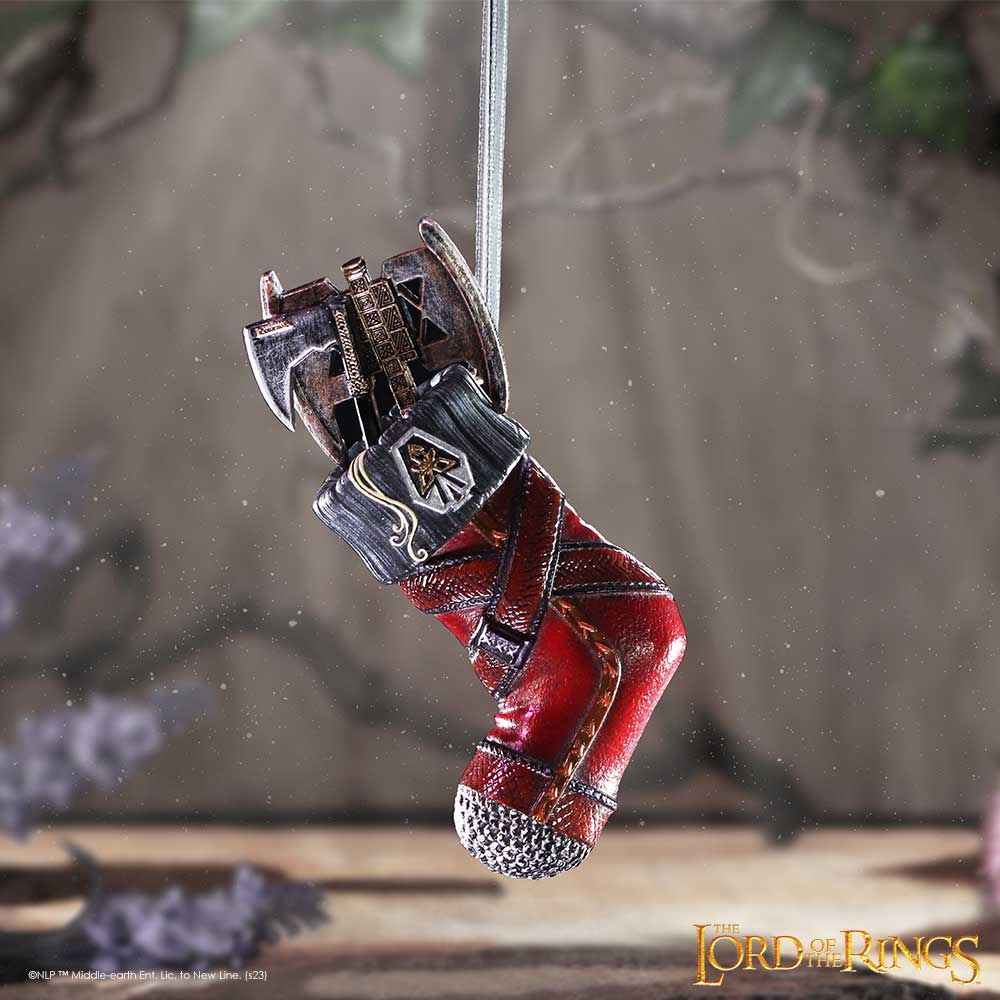 Lord of the Rings Gimli Stocking hanging ornament 8.7cm