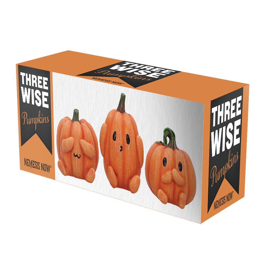 Three Wise Pumpkins Figurines