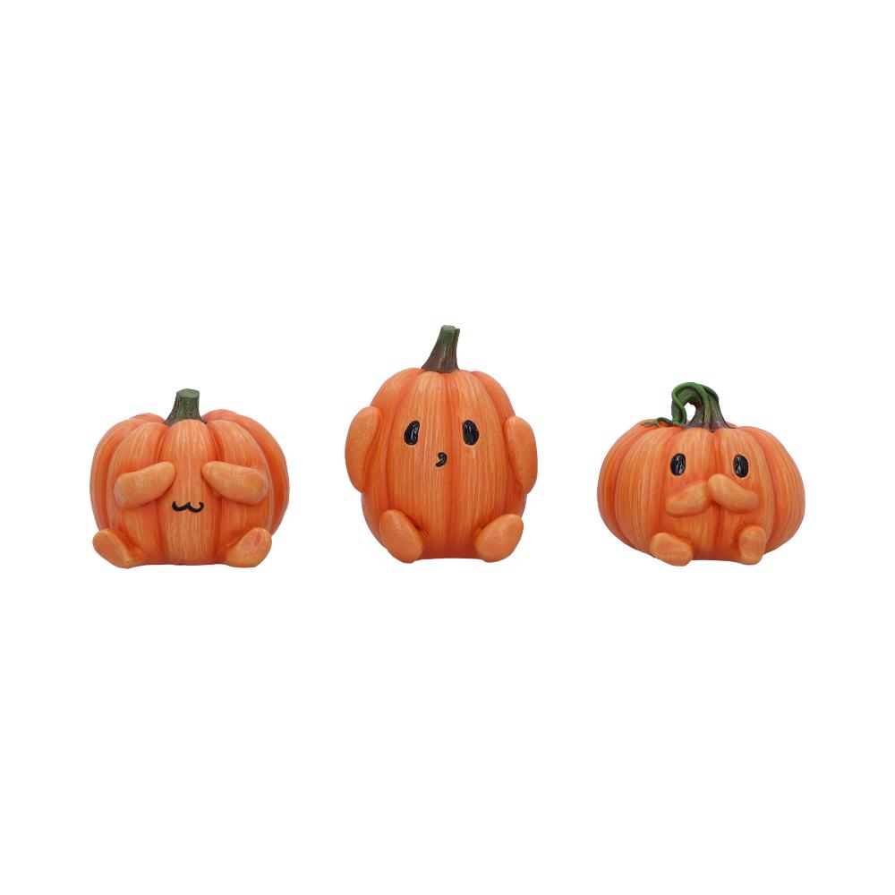 Three Wise Pumpkins Figurines