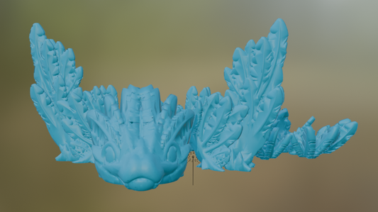 3D Printed Flying Serpent Baby Dragon (10-12 inches)