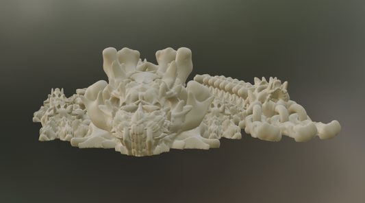 3D Printed Hollow Baby Dragon (10-12 inches)