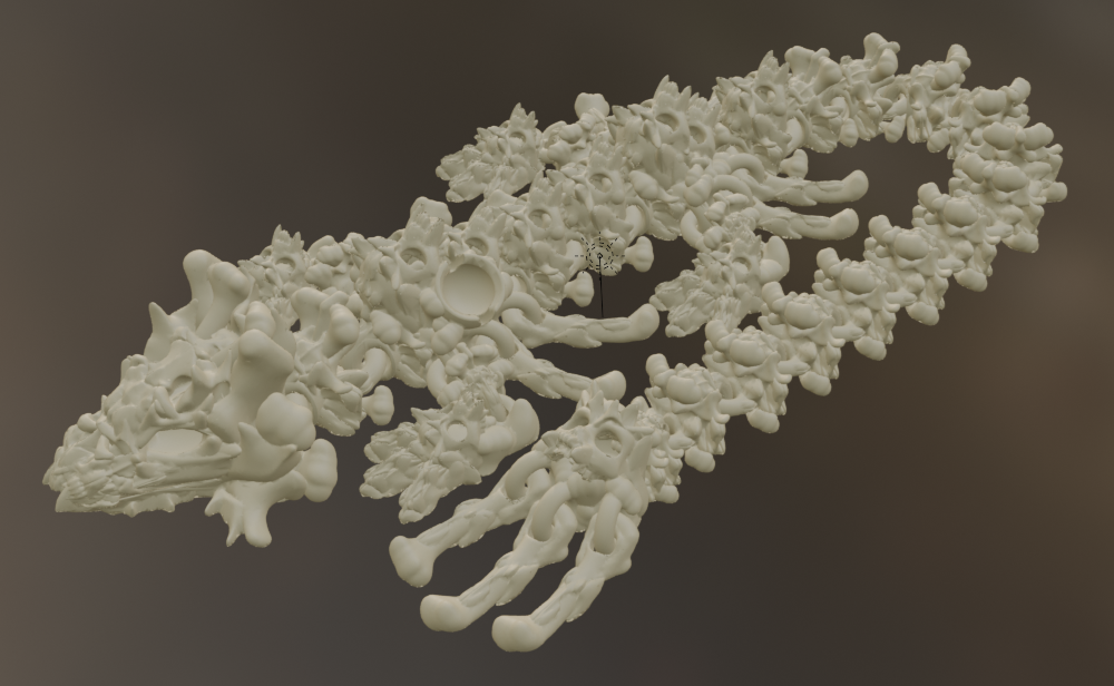 3D Printed Hollow Baby Dragon (10-12 inches)