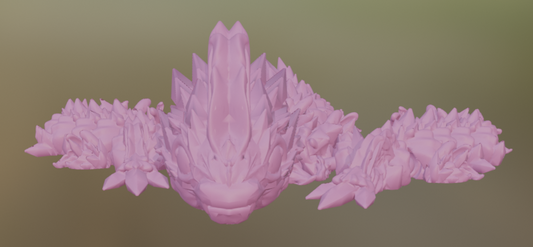 3D Printed Jellyfish Baby Dragon (10-12 inches)
