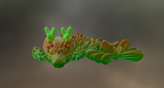 3D Printed Mistletoe Baby Dragon (10-12 inches)