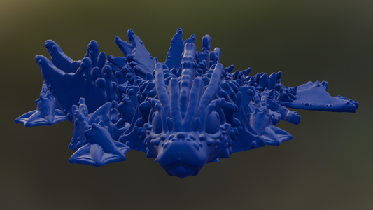 3D Printed Ocean Baby Dragon (10-12 inches)
