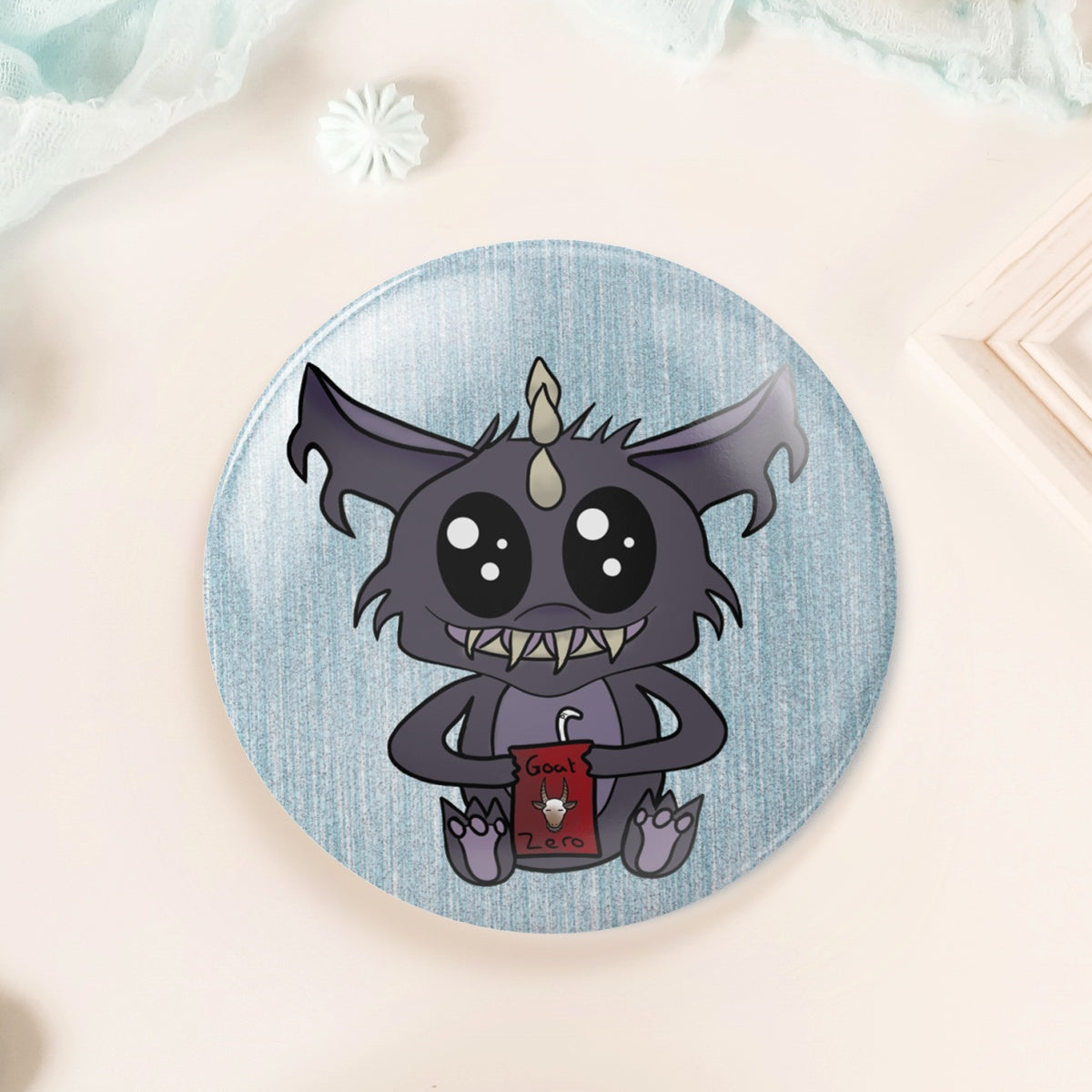 Chuppie the chupacabra - Kawaii Cryptids -  Holographic Badges