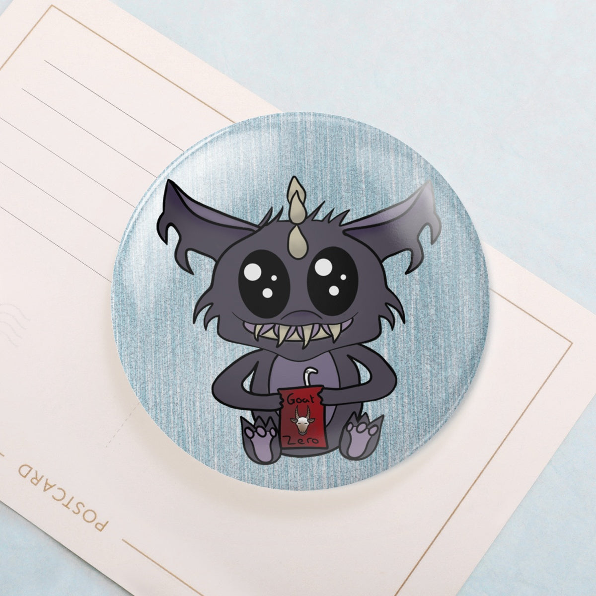 Chuppie the chupacabra - Kawaii Cryptids -  Holographic Badges