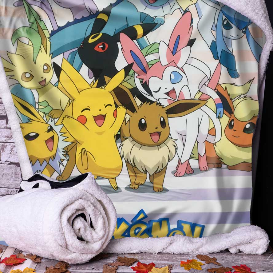 Pokémon Eevee-lutions Throw Blanket 100cmx150cm