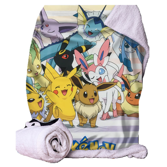 Pokémon Eevee-lutions Throw Blanket 100cmx150cm