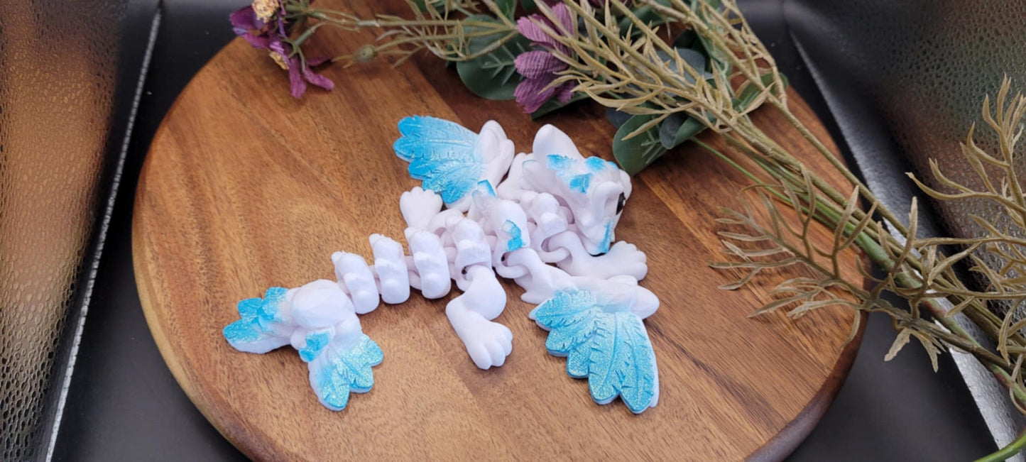 3D Printed Rabbit Dragon - Chubby Baby Dragon