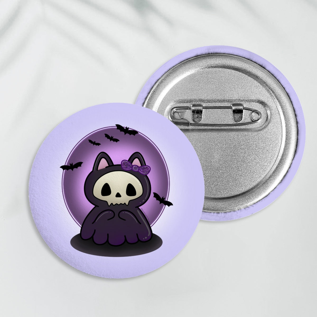 Reaper Kitty - kawaii -  Plush Badge