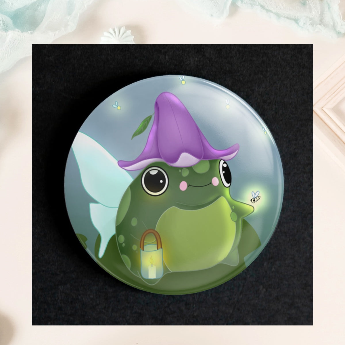 Fairy Frog -  Holographic Badges