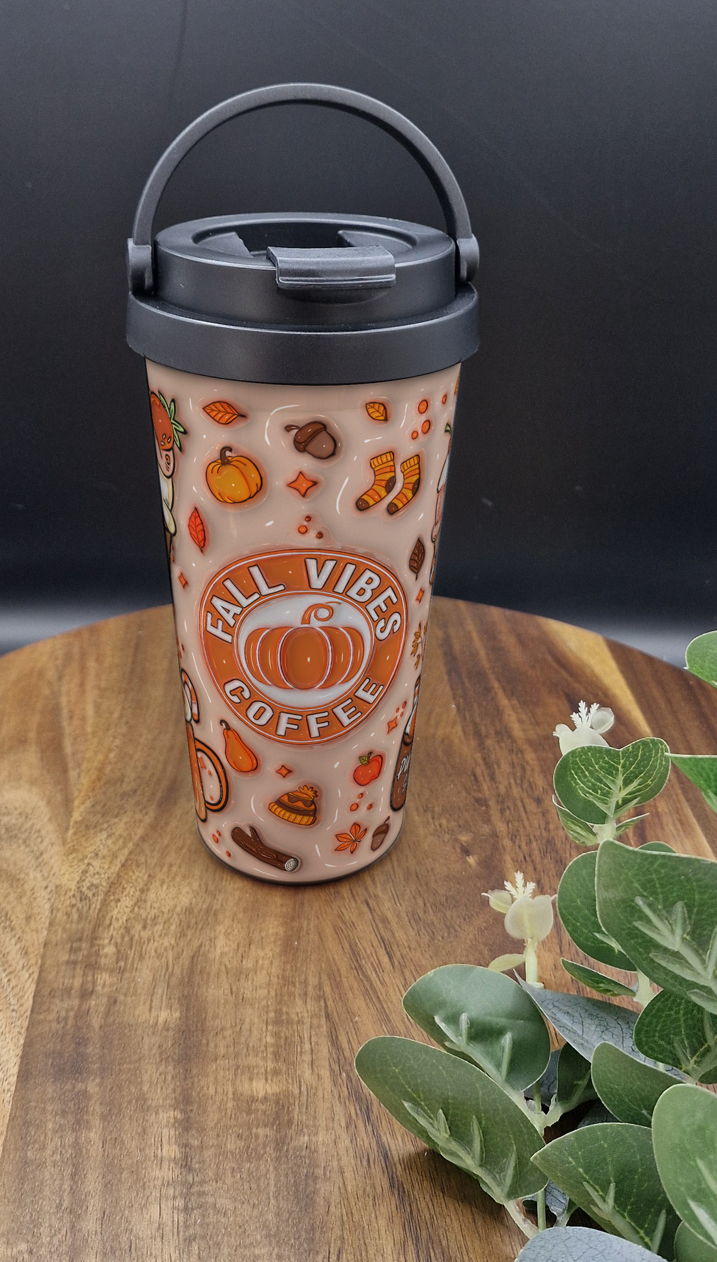 500ml Stainless Steel Thermos Cup (Take Out)- (Autumn Vibes ver)