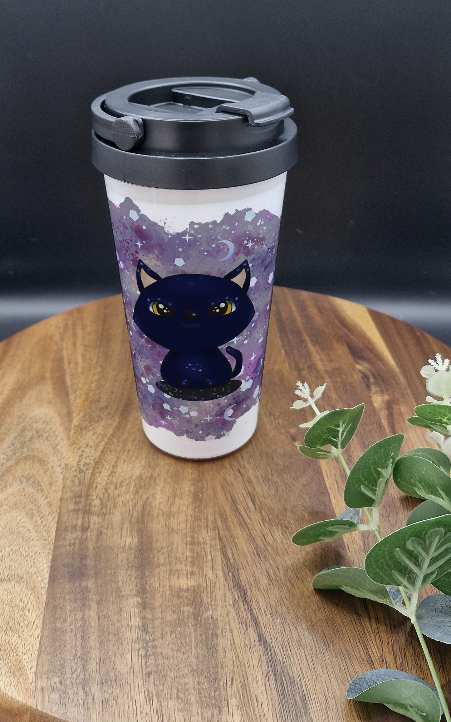 500ml Stainless Steel Thermos Cup (Take Out)- (Galaxy cat happy smile ver)