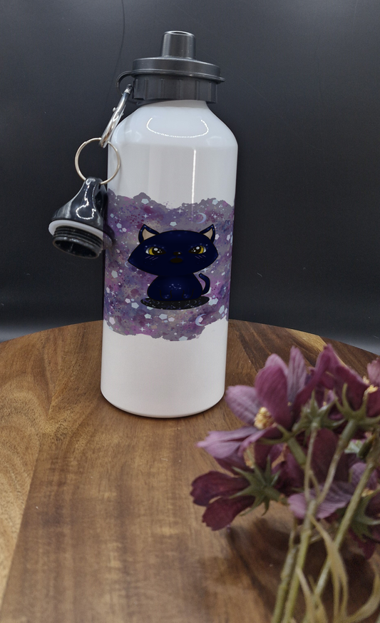 600ml Aluminum Sports Bottles (Galaxy Cat surprised face blushing ver)