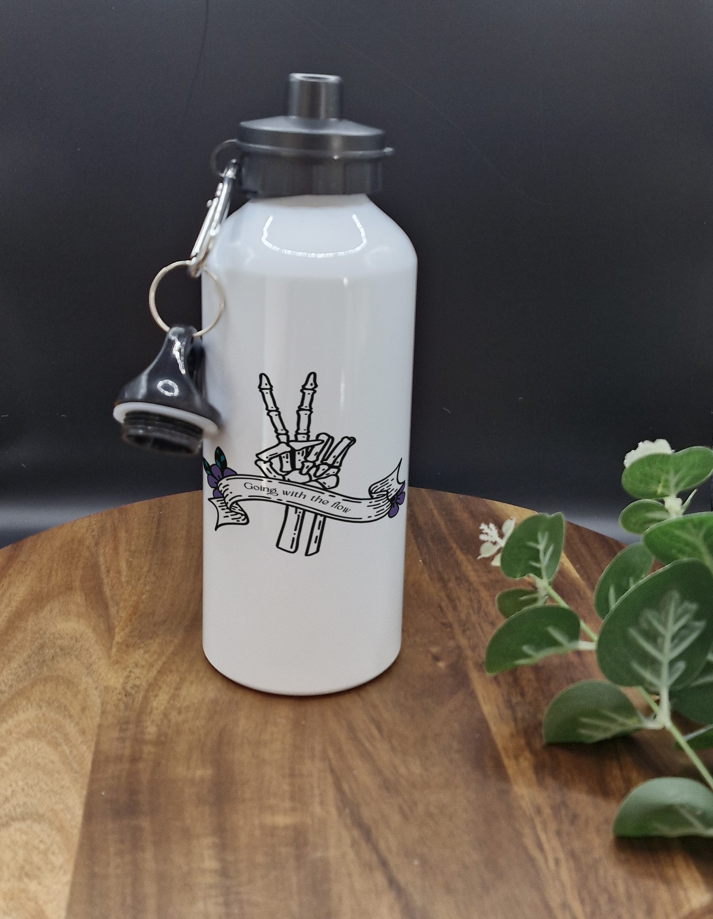 600ml Aluminum Sports Bottles (Go with the flow, skeleton ver)