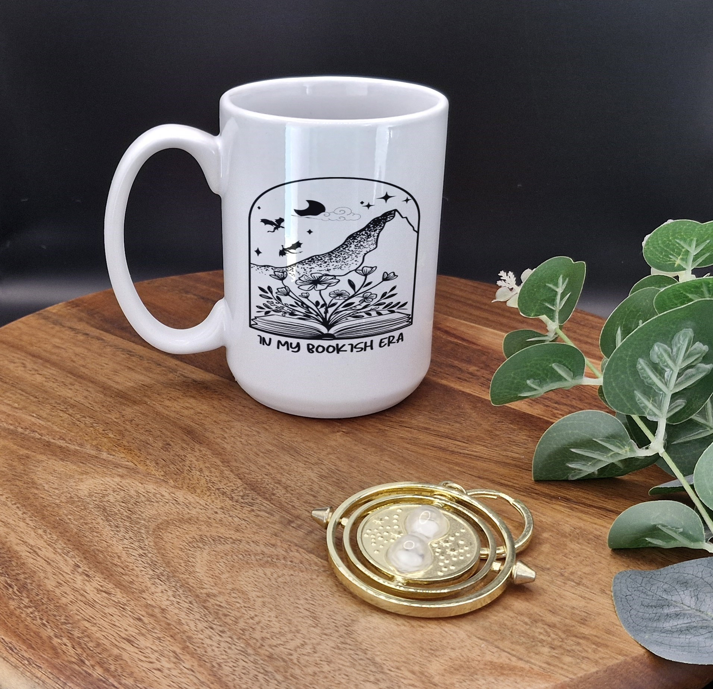 15oz Ceramic Mug (In my bookish era dragons ver)