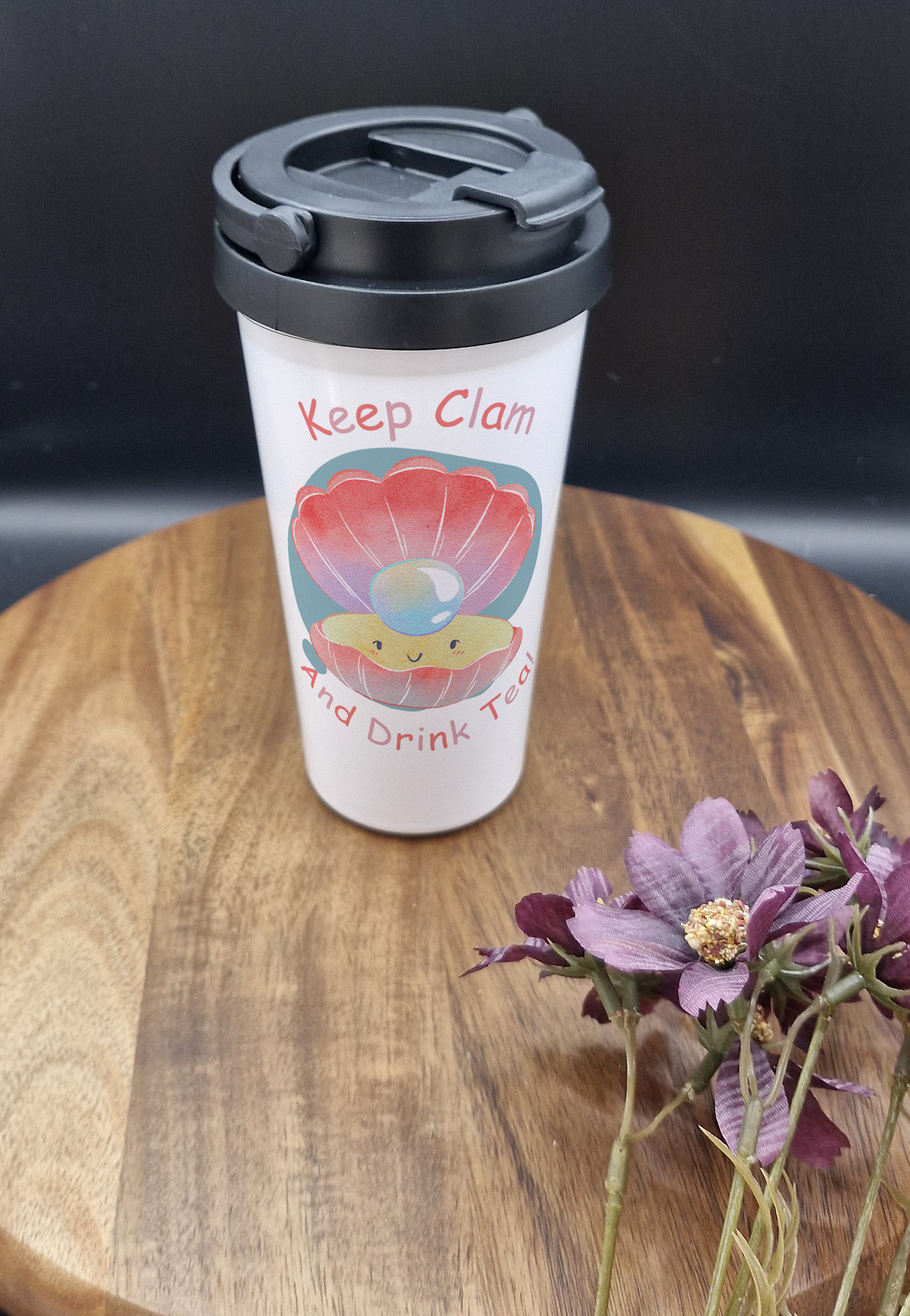 500ml Stainless Steel Thermos Cup (Take Out) - (Keep clam and drink tea ver)